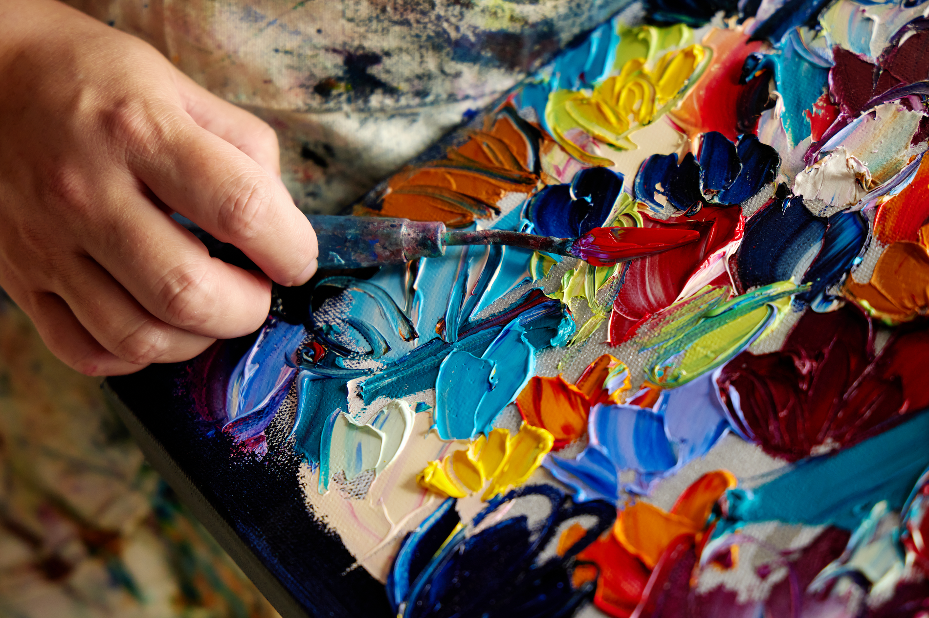 5 West Magazine | "Cary Artist Shalimar Waffa brings color, music and joy to her canvases"